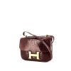 Hermes Constance handbag in red H crocodile - 00pp thumbnail