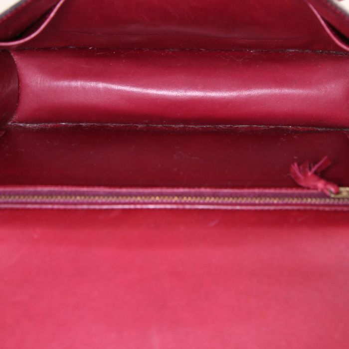 Hermes Constance handbag in red H crocodile - Detail D3