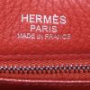 Sac à main Hermes Kelly 32 cm en cuir togo rouge-brique et cuir Swift rouge-brique - Detail D4 thumbnail