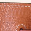 Borsa Hermes Kelly 35 cm in pelle togo bicolore rosso mattone e gold - Detail D5 thumbnail