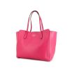 Gucci Swing shopping bag in fushia pink leather - 00pp thumbnail