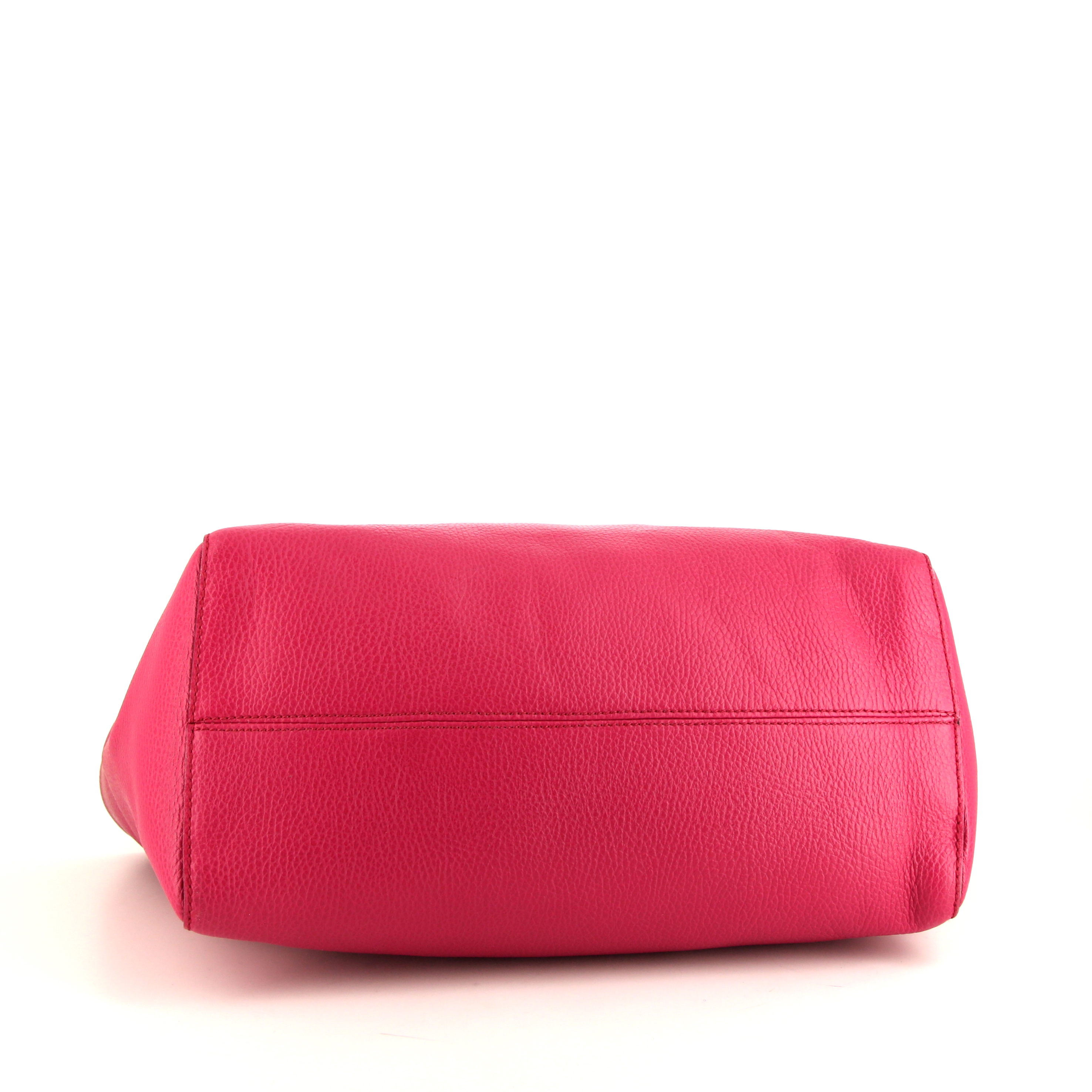 Sac cabas Gucci Swing en cuir rose-fushia - Detail D4