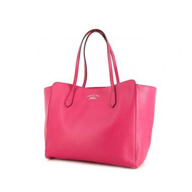 Gucci Swing shopping bag in fushia pink leather