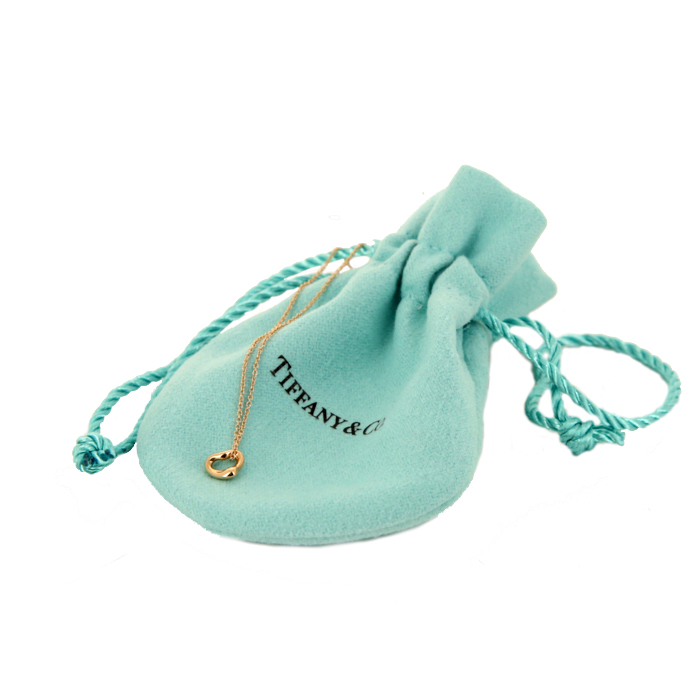 Collier Tiffany 
Co Open Heart petit modèle en or rose - Detail D2