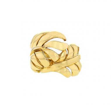 Sortija Chanel Plume de Chanel modelo grande en oro amarillo Sortija Chanel Plume de Chanel modelo grande en oro amarillo