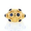 Vintage ring in yellow gold and sapphires - 360 thumbnail
