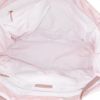 Shopping bag Chanel in tela siglata bicolore beige e bianca e pelle beige - Detail D2 thumbnail