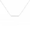 Messika Gatsby Barrette necklace in white gold and diamonds - 00pp thumbnail