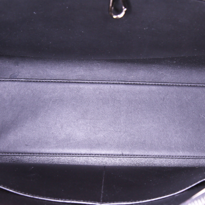 Louis Vuitton City Steamer medium model handbag in black leather - Detail D3