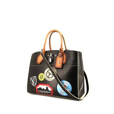 Borsa Louis Vuitton City Steamer modello medio in pelle martellata