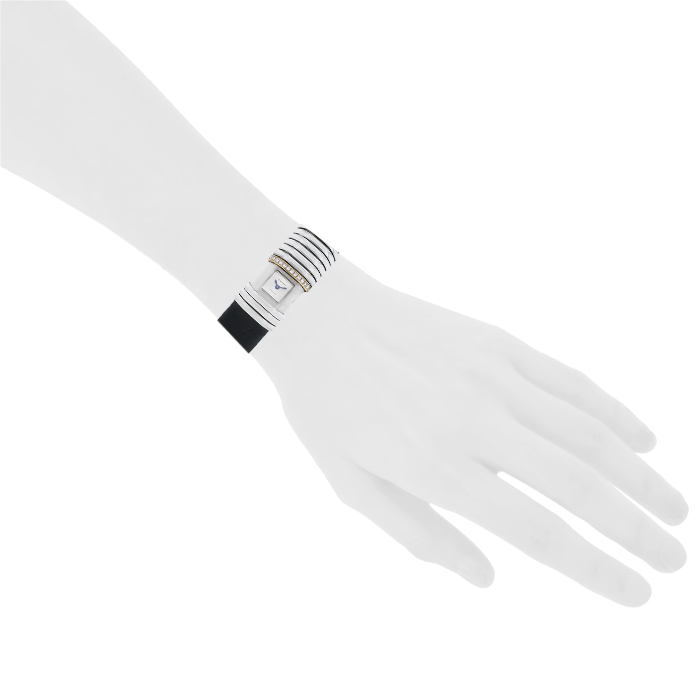 Cartier Declaration watch in gold and stainless steel and titanium Ref:  2611 Circa  1990 - Detail D1