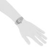 Cartier Santos watch in stainless steel Ref:  2319 Circa  2012 - Detail D1 thumbnail