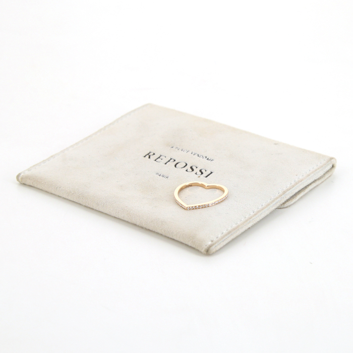 Bague Repossi Antifer Hearts en or rose et diamants - Detail D2