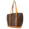 Shopping bag Louis Vuitton Babylone in tela monogram marrone e pelle naturale - 00pp thumbnail
