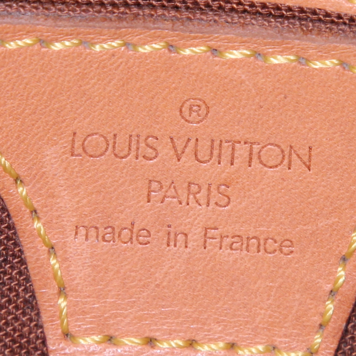 Louis Vuitton Ellipse small model handbag in brown monogram canvas and natural leather - Detail D3