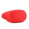 Hermès shopping bag in red chevrons canvas - Detail D4 thumbnail
