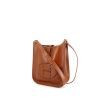 Hermès Mini Evelyne shoulder bag in brown box leather - 00pp thumbnail