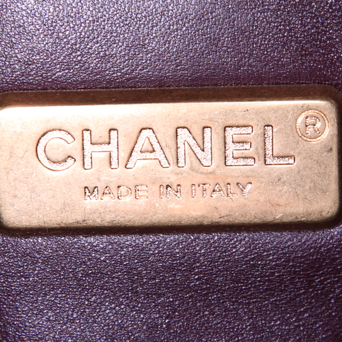 Chanel shoulder bag in black python - Detail D4