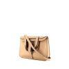 Hermès Halzan mini shoulder bag in beige Swift leather - 00pp thumbnail