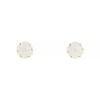 Chanel Camelia small earrings in yellow gold and agate - 00pp thumbnail