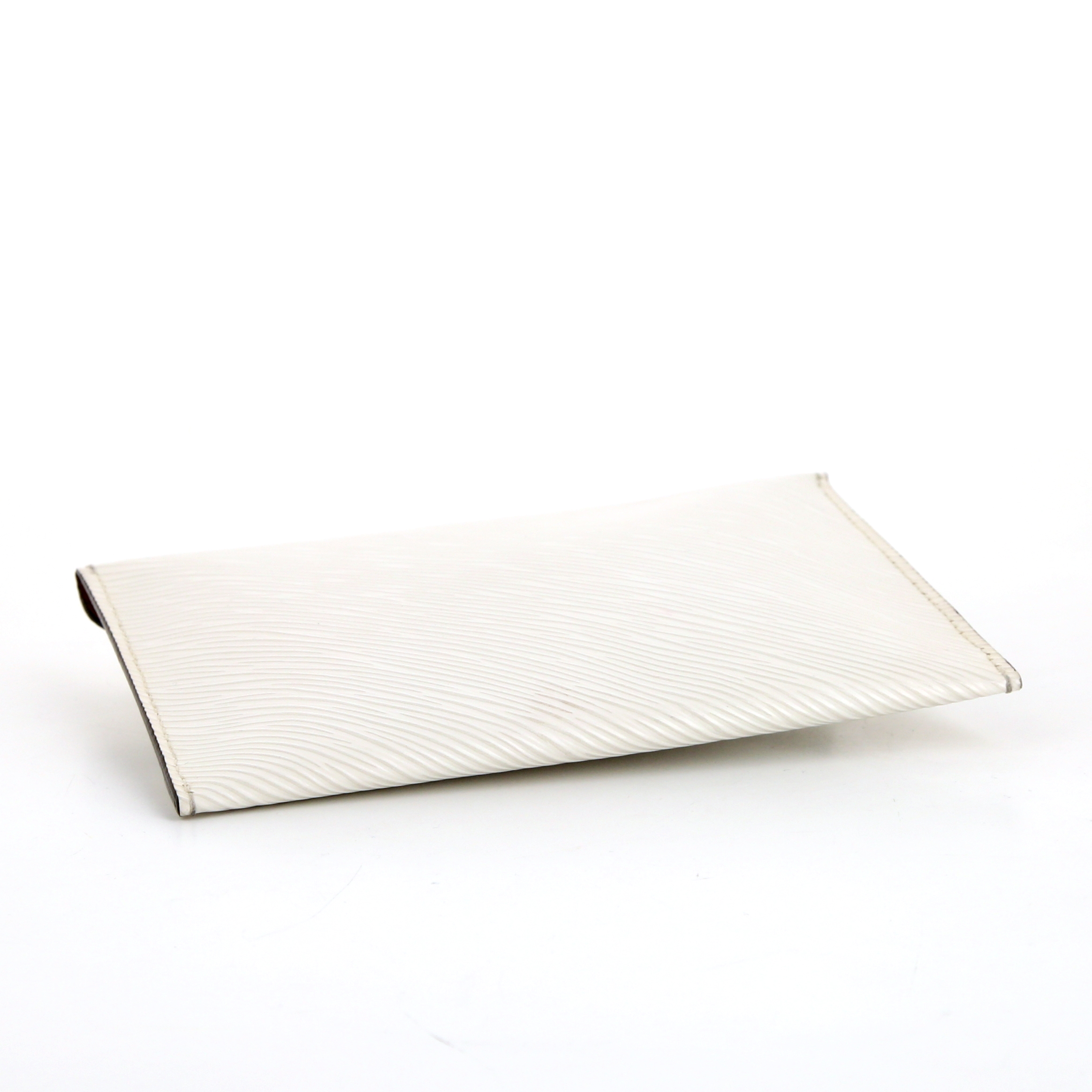 Louis Vuitton Kirigami pouch in white epi leather - Detail D4