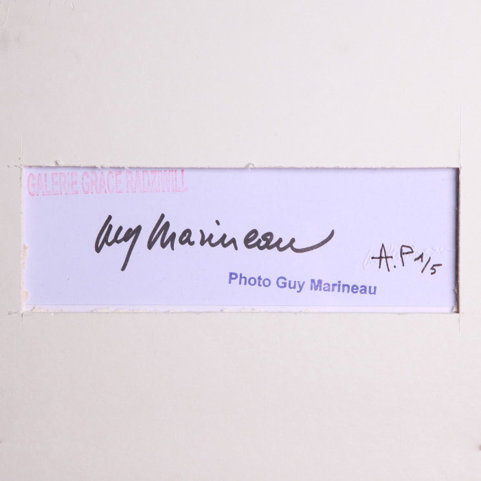 Guy Marineau, tirage argentique Karl Lagerfeld, signé et numéroté AP 1/5, de 2012