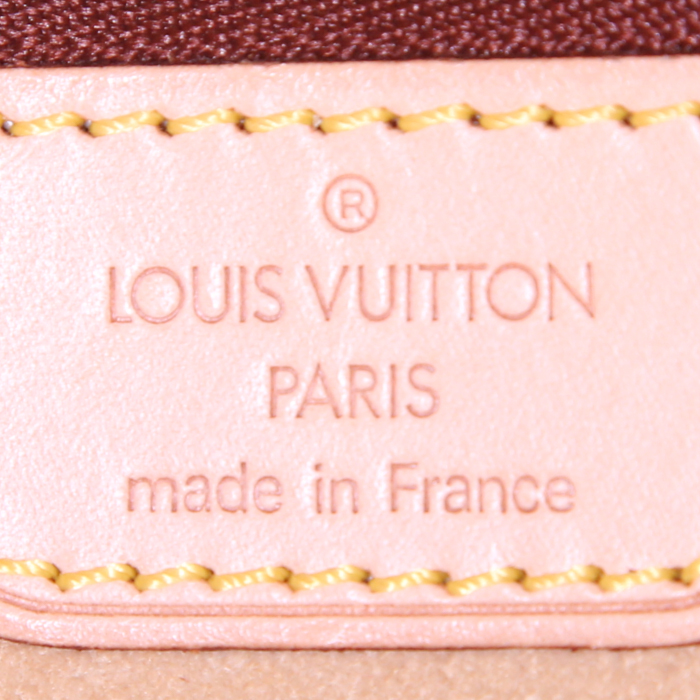 Sac cabas Louis Vuitton petit Bucket en cuir naturel - Detail D3