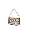 Pochette Louis Vuitton Pochette accessoires in tela monogram marrone con decoro graffiti e pelle naturale - 00pp thumbnail