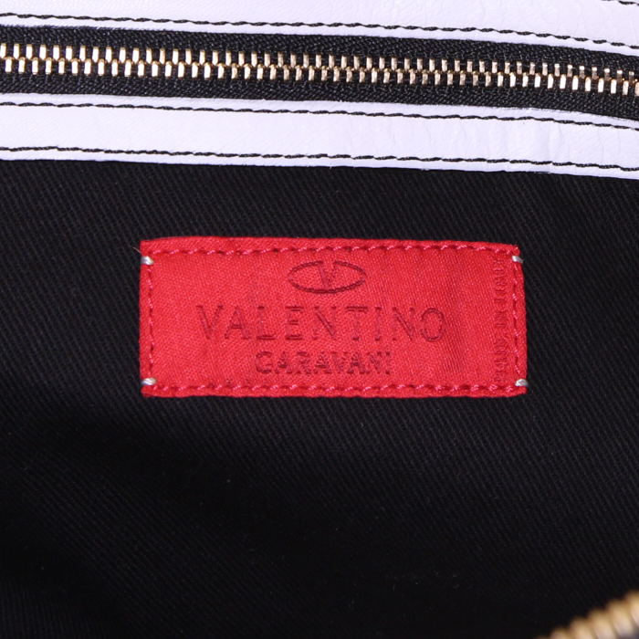Sac à main Valentino Garavani en cuir blanc - Detail D3