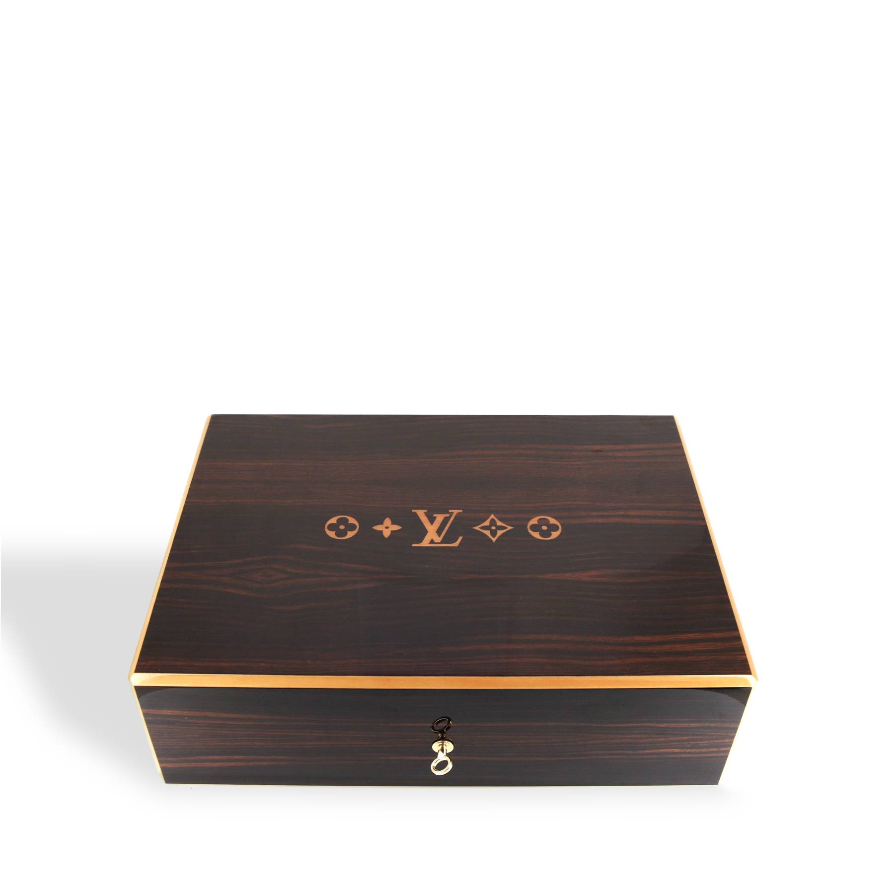 Louis Vuitton Mahogany & Cedar Wood Humidor. Good to Very Good. 13, Lot  #58277