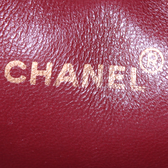 Bolso para llevar al hombro Chanel Vintage Shopping en cuero acolchado negro - Detail D3