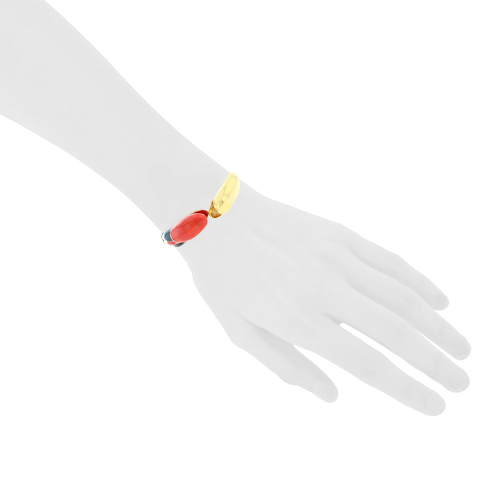 Niki de Saint Phalle, bracelet "Serpents" en métal et émail multicolore, années 1980