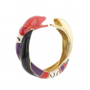 Niki de Saint Phalle, bracelet "Serpents" en métal et émail multicolore, années 1980