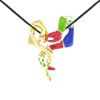 Niki De Saint Phalle Serpentine pendant in gilded metal and enamel, 1980s - 00pp thumbnail