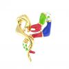 Niki De Saint Phalle Serpentine pendant in gilded metal and enamel, 1980s - 360 thumbnail