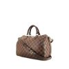 Bolso de mano Louis Vuitton Speedy 30 en lona Monogram ébano y cuero marrón - 00pp thumbnail