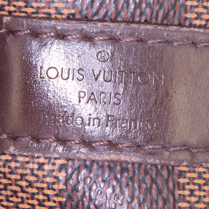 Borsa Louis Vuitton Speedy 30 in tela monogram ebana e pelle marrone - Detail D4