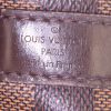 Louis Vuitton Speedy 30 handbag in ebene monogram canvas and brown leather - Detail D4 thumbnail