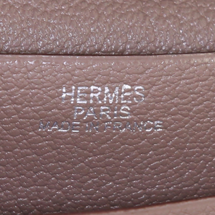 Hermès Béarn wallet in etoupe goat - Detail D3