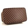 Greenwich travel bag in ebene damier canvas and brown leather - Detail D4 thumbnail