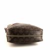 Shopping bag Louis Vuitton in tela monogram marrone e pelle bordeaux - Detail D5 thumbnail