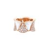 Bulgari Divas' Dream ring in pink gold,  mother of pearl and diamonds - 00pp thumbnail
