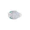 Bulgari Serpenti ring in white gold,  diamonds and emerald - 00pp thumbnail