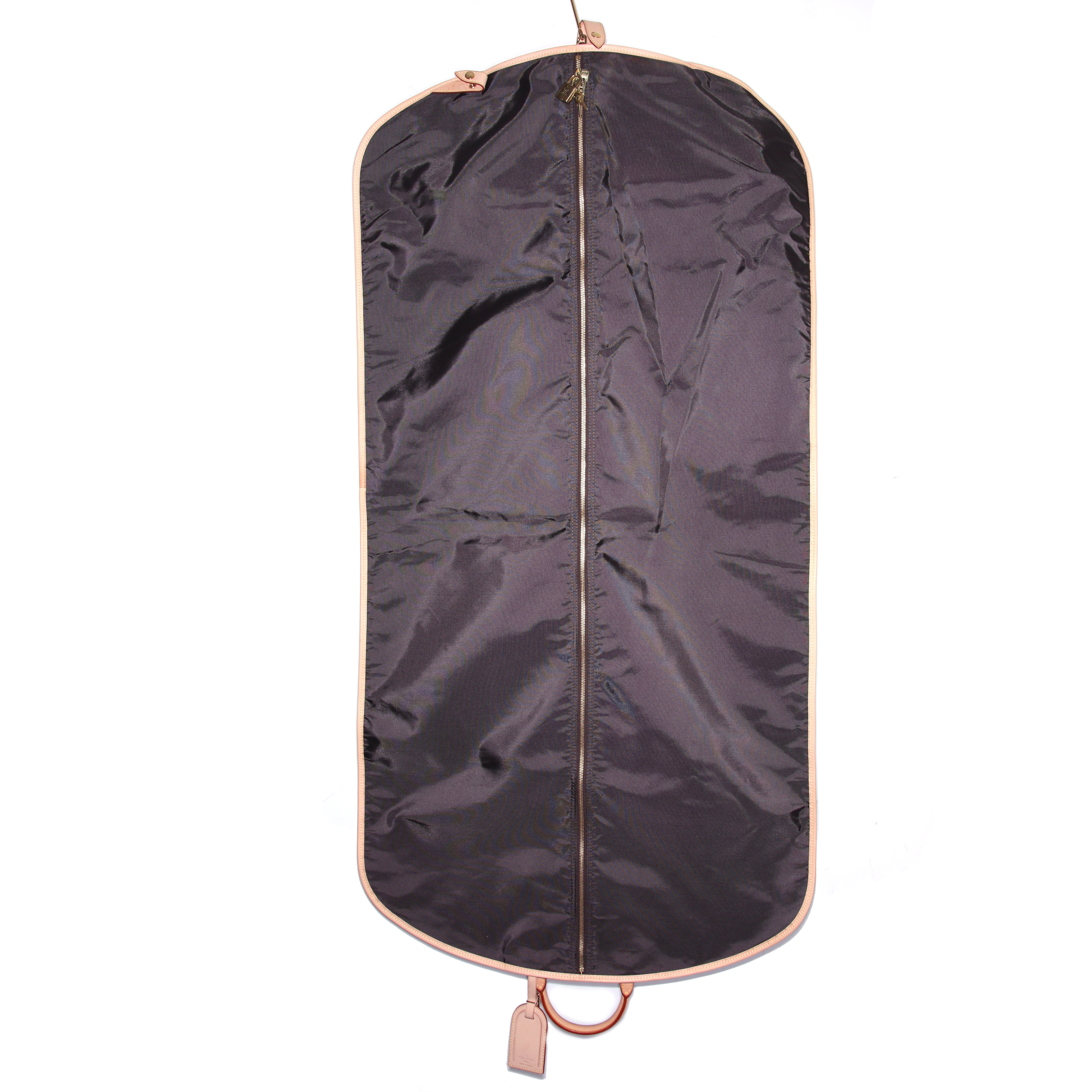 Louis Vuitton Porte-habits clothes-hangers in brown monogram canvas and natural leather - Detail D3