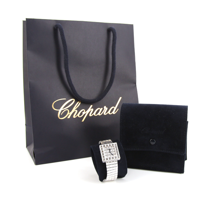 Chopard Ice Cube watch in white gold Circa  2000 - Detail D2