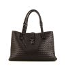 Bottega Veneta Roma handbag in brown intrecciato leather - 360 thumbnail