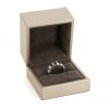 Chaumet Class One medium model ring in white gold,  diamonds and rubber - Detail D2 thumbnail