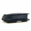 Chanel Boy medium model handbag in blue leather and blue quilted leather - Detail D5 thumbnail