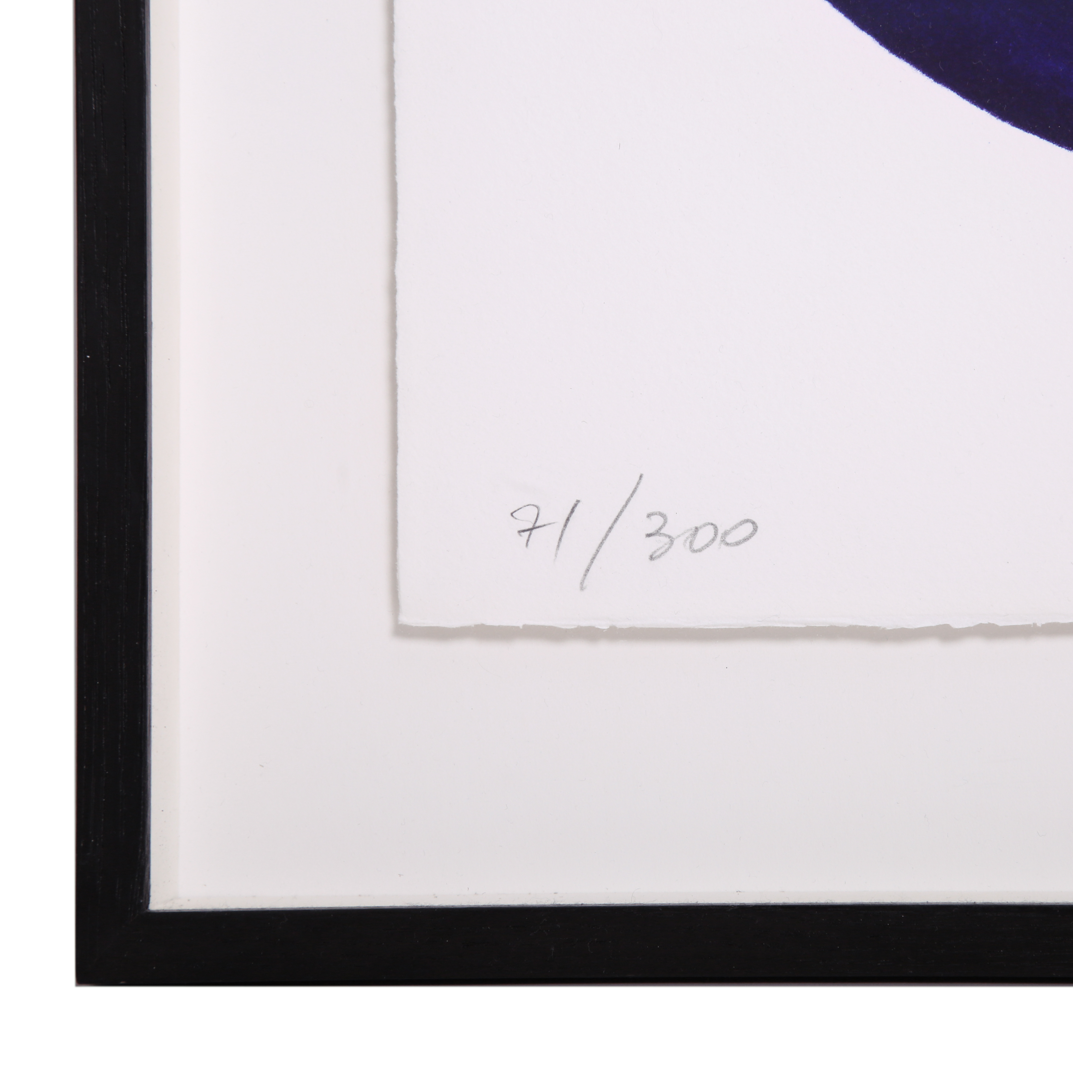 Pierre Soulages, "Sérigraphie 18", sérigraphie en couleurs, signée et numérotée, édition de 300 exemplaires numérotés, vendue encadrée, de 1988
