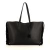 Sac cabas Saint Laurent Cabas YSL en cuir noir - 360 thumbnail